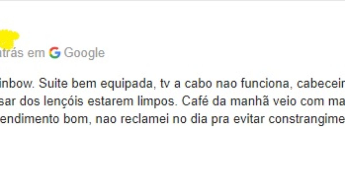 “Não comi”